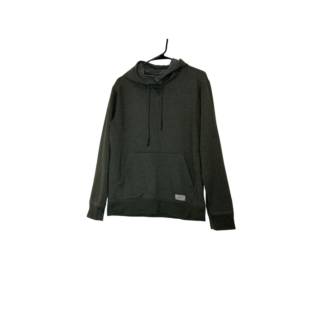Eddie‎ Bauer Mens Small Gray Heathered Pullover Hoodie Pocket Sweatshirt